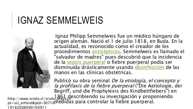 ignaz semmelweis fiebre puerperal